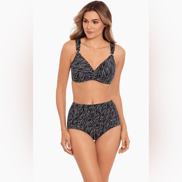 MIRACLESUIT 38DDD Size 14 Bronze Age Norma Jean Retro 2PC Plunging Slimming $208 - Picture 1 of 16